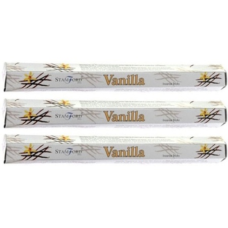 3x Stamford incense sticks vanilla