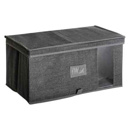 Storage case for clothes - grey - 50 x 30 x 25 cm