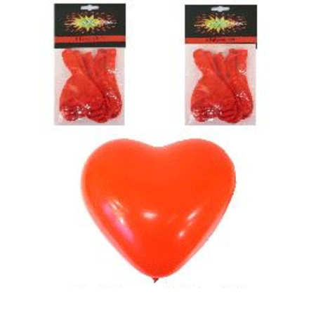 Red hearts balloons 30 pieces with balloon pump