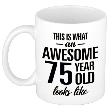 Awesome 75 year mug 300 ml
