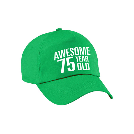 Awesome 75 year old cap green for men and women