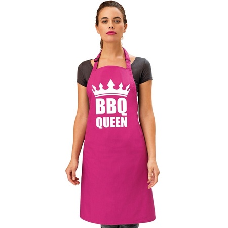 BBQ Queen apron pink for women