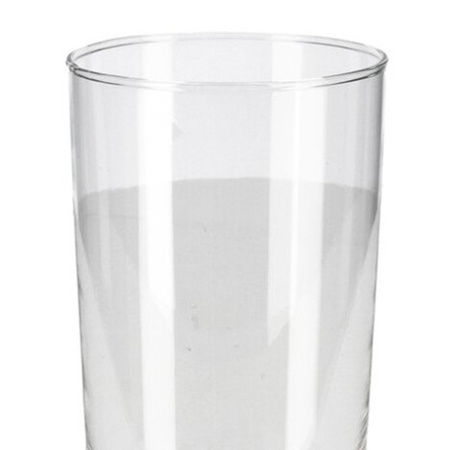 Bloemenvaas/vazen van transparant glas 20 x 10 cm