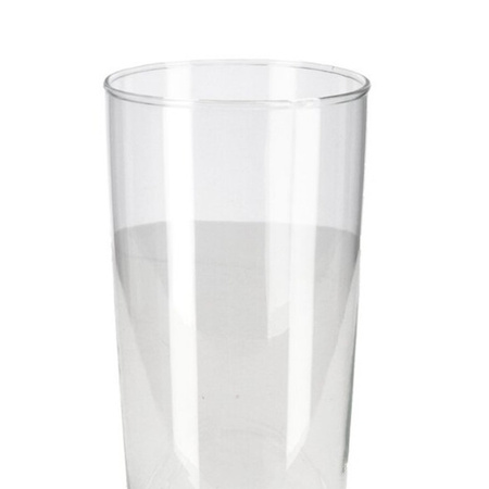 Bloemenvaas/vazen van transparant glas 25 x 10 cm