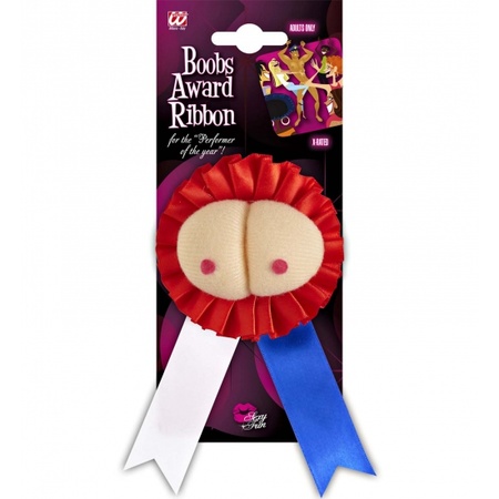 Boobs award rosette