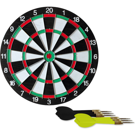 Dartboard 38 cm incl. 6 darts