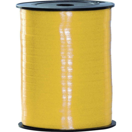 Pakket van 2 rollen lint zwart en geel 500 meter x 5 milimeter breed