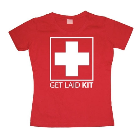 Feest shirt Get Laid Kit dames