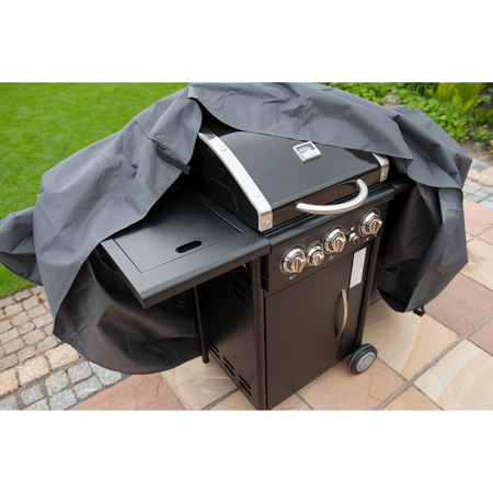 Grey cover for gas barbecue 180 x 80 x 125 cm