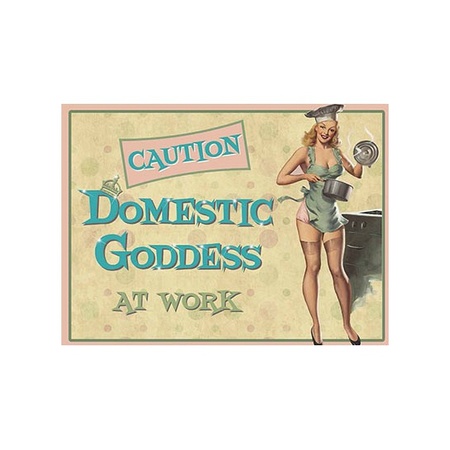 Nostalgische reclame borden Domestic Goddess