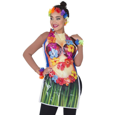 Hawaiian theme carnaval apron for ladies