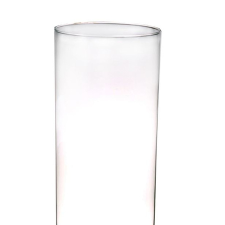 Hoge cilinder vaas/vazen van glas 40 x 15 cm 