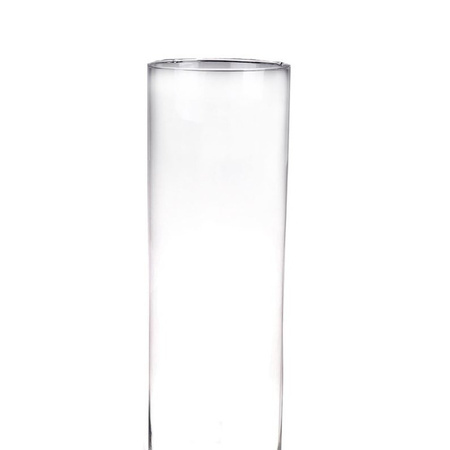 Hoge cilinder vaas/vazen van glas 50 x 15 cm 