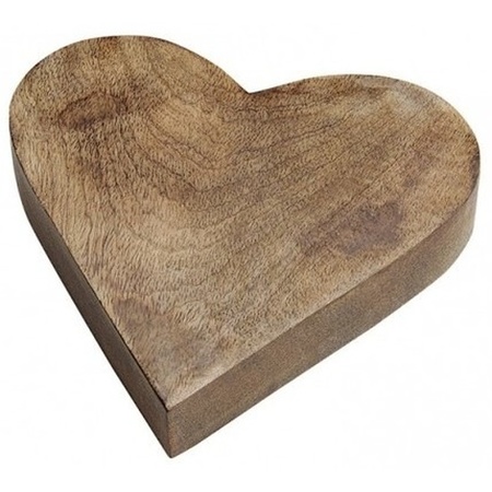 Wooden serving hart 20 cm