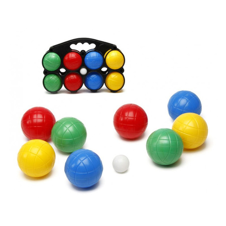 Jeu de boules set with 8 balls + compact measuring tape 1.5 meters