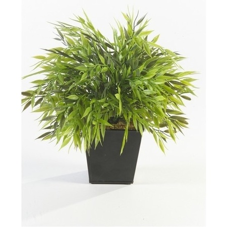 Office artificial bamboo mix plant green in pot 25 cm
