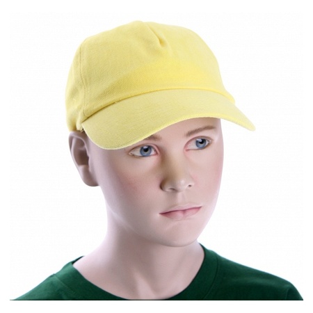 Kids baseball caps yellow
