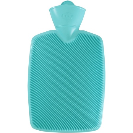 Plastic hot water bottle mint green 1.8 liters without sleeve