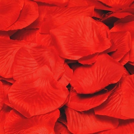 144 stuks rode rozenblaadjes