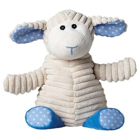 Microwave heatpack blue sheep cuddle toy 27 cm