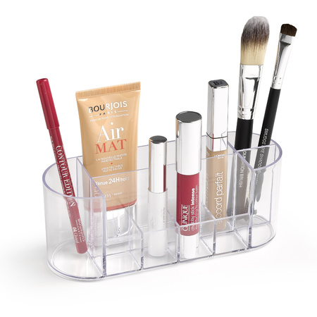 Make-up organizer/holder transparant 17 cm