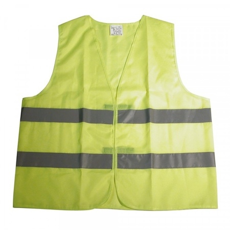 Yellow safety vest for adults