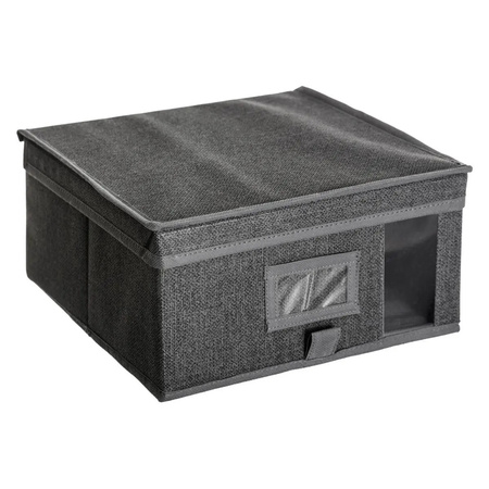 Storage case for clothes - grey - 30 x 30 x 15 cm