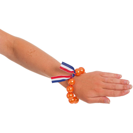Oranje parel armband`je