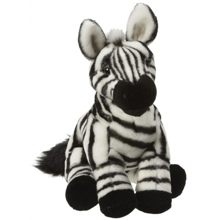 Pluche zittende zebra 27 cm