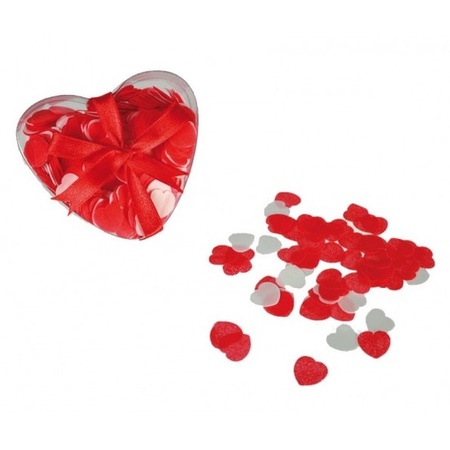 Red hearts bath confetti 40 grams