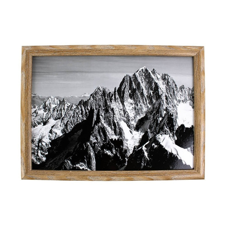 Laptray Mont Blanc mountains print 43 x 33 cm
