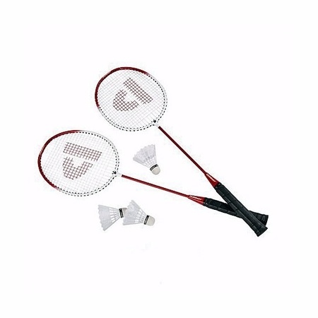 Badminton set with 9x shuttles and bag 66 cm for adults