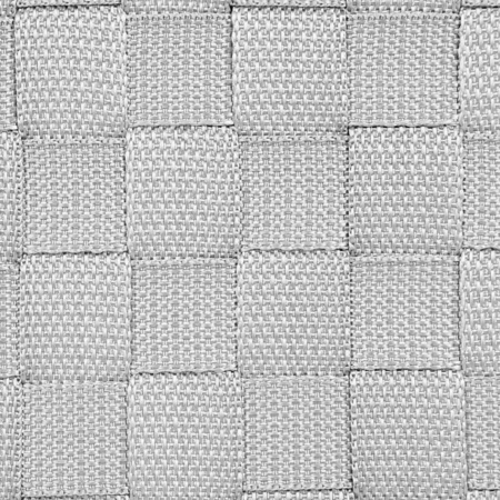 Set van 4x gevlochten opbergmanden vierkant grijs