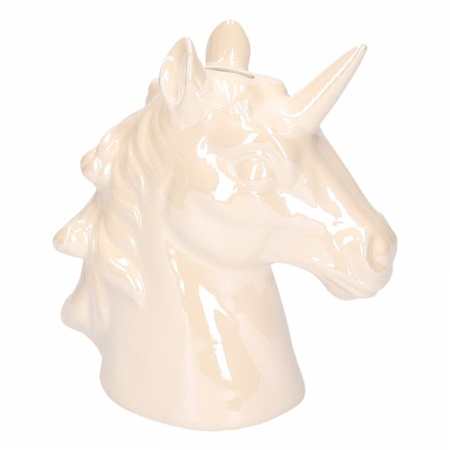 Savings box unicorn head 16 cm