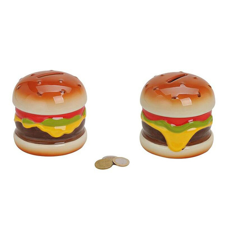 Savings box hamburger 10 cm