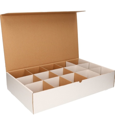 Building blocks sorting box with 10 cm compartments