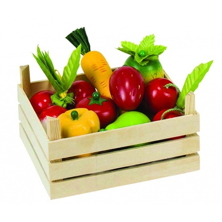 Wooden fruit and vegetables crate