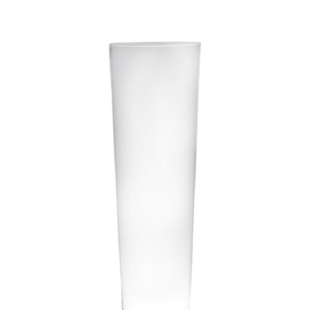 Transparante home-basics conische vaas/vazen van glas 70 x 19 cm
