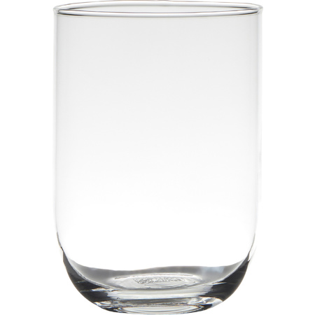 Vase - transparent - glass - 14 x 20 cm