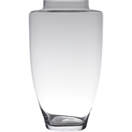 Transparante luxe grote vaas/vazen van glas 45 x 26 cm