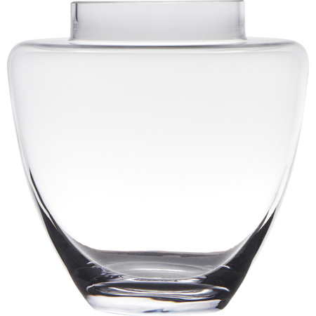 Vase - transparent - glass - 19 x 19 cm