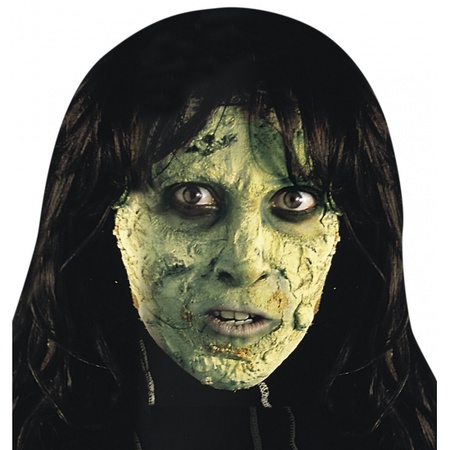 Heksen huid groene horror make-up