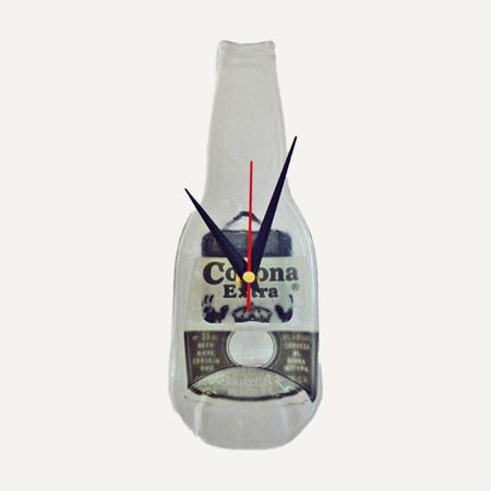 Wandklok - Corona bier klok - transparant - 24 x 9 cm
