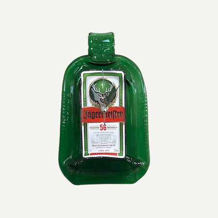 Wandklok - Jagermeister likeur fles - groen - 10,5 x 22,5 cm
