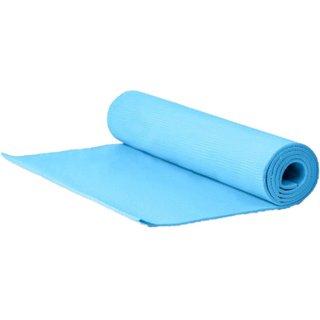 Yogamat/fitness mat blauw 173 x 60 x 0.6 cm