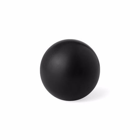 Black anti stress balls size 6 cm